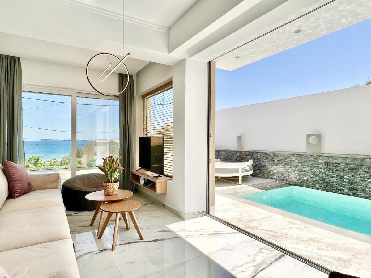 Luxury Villa Barbati Sun With Private Pool By Dadovillas Luaran gambar